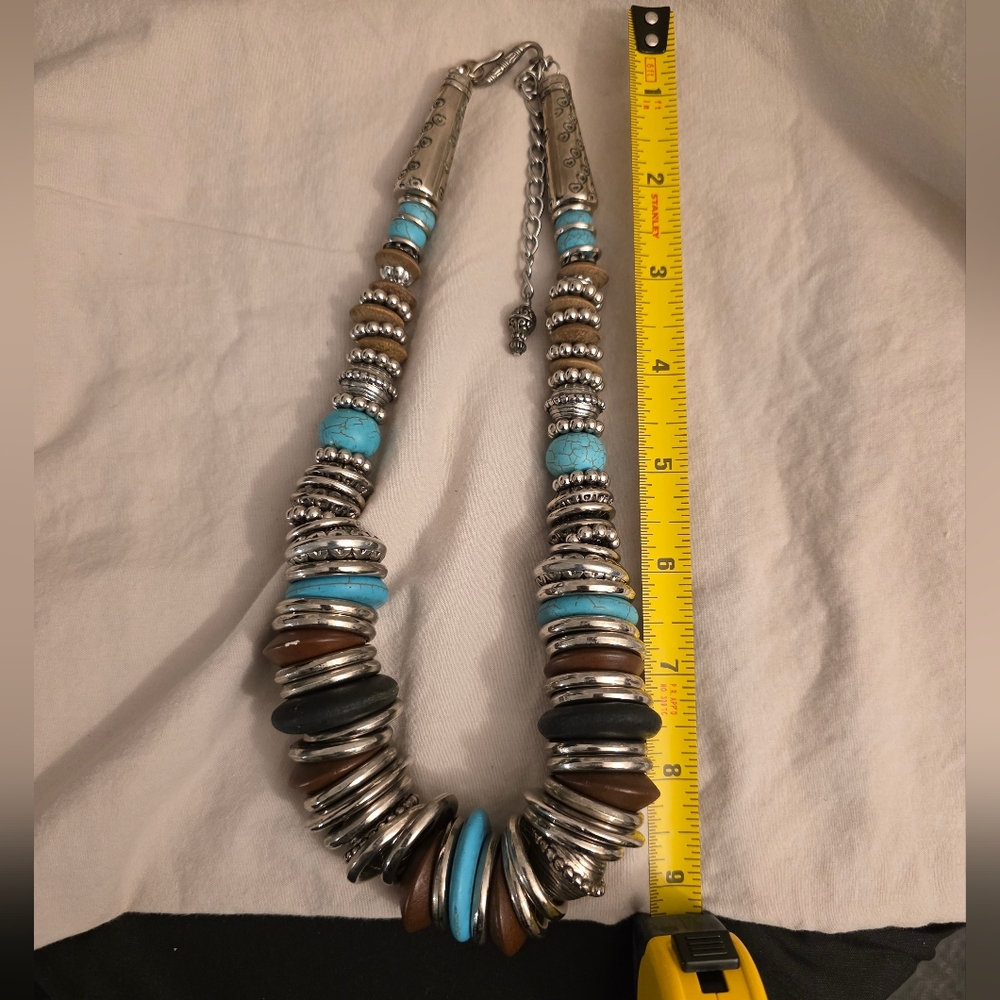 Bold Statement Necklace – Tribal / Southwestern Inspired - Picture 4 of 5